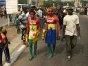 Ghana-Fans auf dem Weg zum Spiel