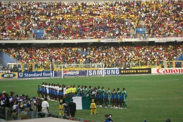 Viertelfinale Ghana-Nigeria im Ohene Djan Sports Stadium von Accra
